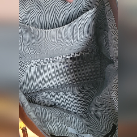 Brown Faux Leather Women's Slouch Purse - Picture 3 of 4